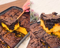 Bolo de cenoura com cobertura de brownie parece sonho, mas é realidade e eu vou te ensinar a receita completa!