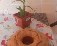 Bolo de maçã com canela e passas