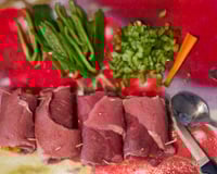 Bife a rolê na panela de pressão