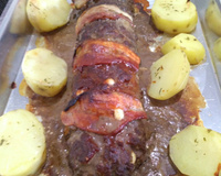 Rocambole de carne moída