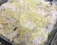 Penne ao molho de salmão com raspas de limão siciliano