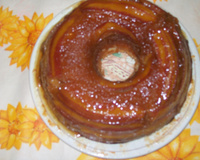 Bolo caramelizado de banana da Cida