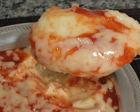 Purê de batata com requeijão gratinado