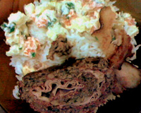 Rocambole de carne simples