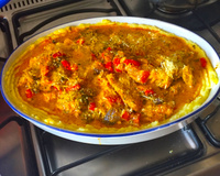 Filé de merluza com purê de batatas