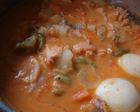 Filé de peixe ao molho de legumes (rápido)