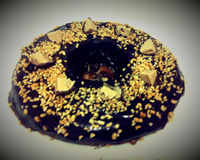 Pudim brownie de micro-ondas