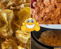 Adeus, cheetos: salgadinho caseiro de macarrão na airfryer é mais que crocante e as crianças amam!