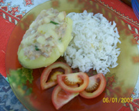 Batata Recheada com Atum