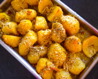 Batata assada com alho e azeite