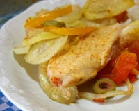 Filé de panga ao forno