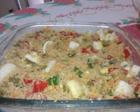 Farofa molhadinha de legumes