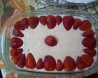 Creme com morangos