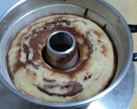 Bolo mesclado de boca de fogão