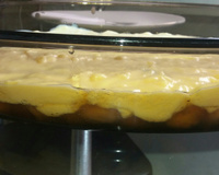 Doce de banana com cobertura de leite condensado ( Lúcio Cezar )