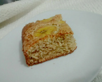 Bolo saudável de aveia com banana