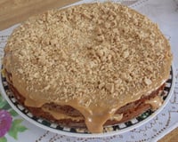 Bolo junino de paçoca