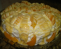 Bolo maravilha de pêssego