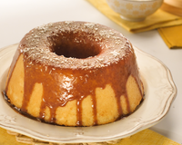 Bolo de arroz cru delicioso