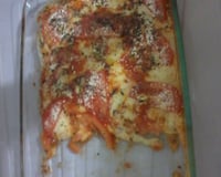 Pizza de pão de forma