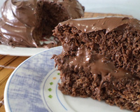 Bolo de iogurte e creme de avelã