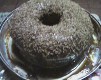 Bolo de café com chocolate