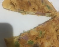 Omelete com farinha de trigo