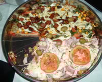 Pizza de pão de fôrma