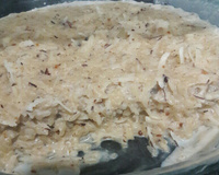 Arroz doce com coco e paçoca