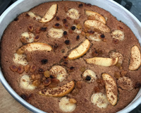 Bolo de banana da Ieda (sem açúcar, sem lactose e sem glúten)