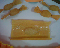 Bala de bagaço de abacaxi