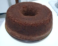Bolo de banana com chocolate
