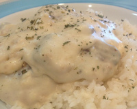 Filé de Peixe com Banana ao Molho Branco