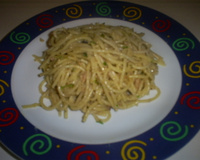 Macarrão Alho e Óleo com Sardinha