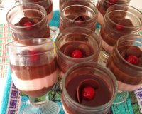 Delícia de cereja e chocolate