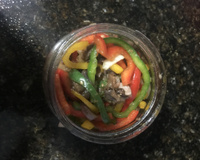 Antepasto delicioso de berinjela