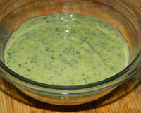 Molho verde especial de lanchonetes do D'Lucca