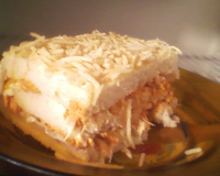 Torta de frango com pão de fôrma
