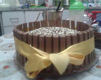 Bolo barril de confete