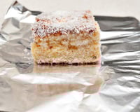 Bolo gelado embrulhado