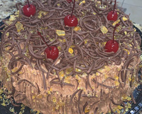 Recheio/cobertura crocante e chiffon de chocolate 