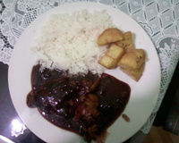 Frango na cerveja preta