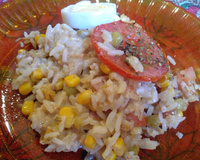 Arroz de forno prático da Bruninha