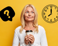 Qual é o melhor horário para tomar café, de manhã cedinho ou um pouco mais tarde?