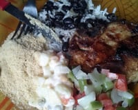 Bisteca frita saborosa