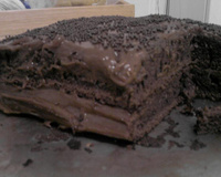 Bolo de chocolate cremoso