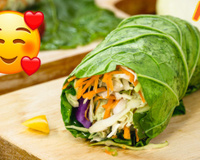 Wrap de couve: aprenda a receita para um almoço ou jantar saudável rápido