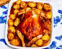 Frango assado inteiro e descomplicado