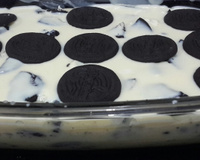 Pavê de chocolate branco com Negresco