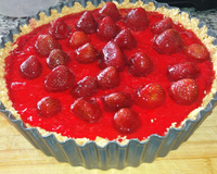 Torta gelada de morango